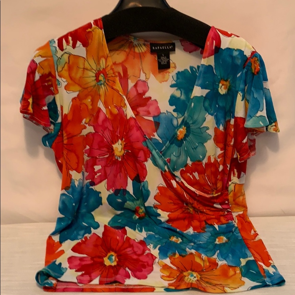Rafaella Flower Printed Blouse